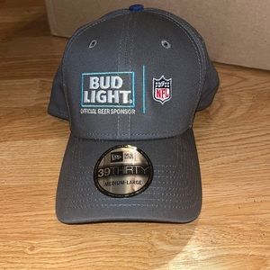 Grey Bud Light NFL hat